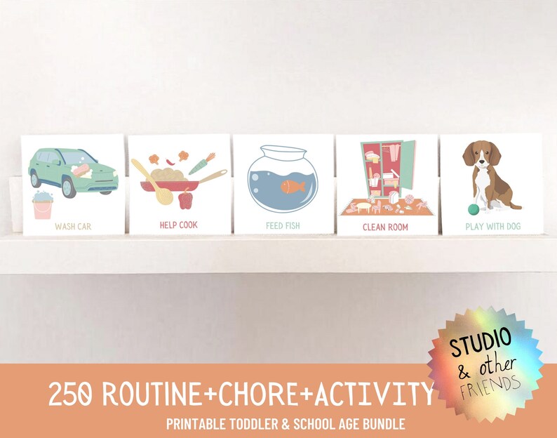 Routine Cards, Chore Chart, Perpetual Calendar, Kids Routine Chart, Daily Rhythm, Kids Morning Routine, Bedtime Routine, Morning Checklist image 3