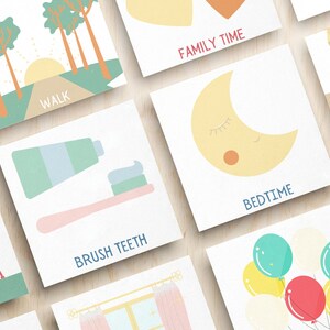 Routine Cards, Chore Chart, Perpetual Calendar, Kids Routine Chart, Daily Rhythm, Kids Morning Routine, Bedtime Routine, Morning Checklist image 2