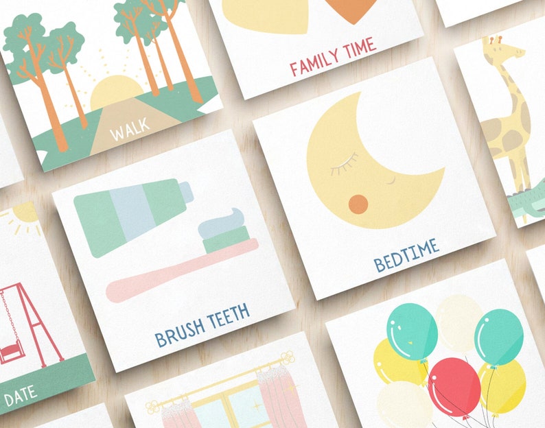 Routine Cards, Chore Chart, Perpetual Calendar, Kids Routine Chart, Daily Rhythm, Kids Morning Routine, Bedtime Routine, Morning Checklist image 2