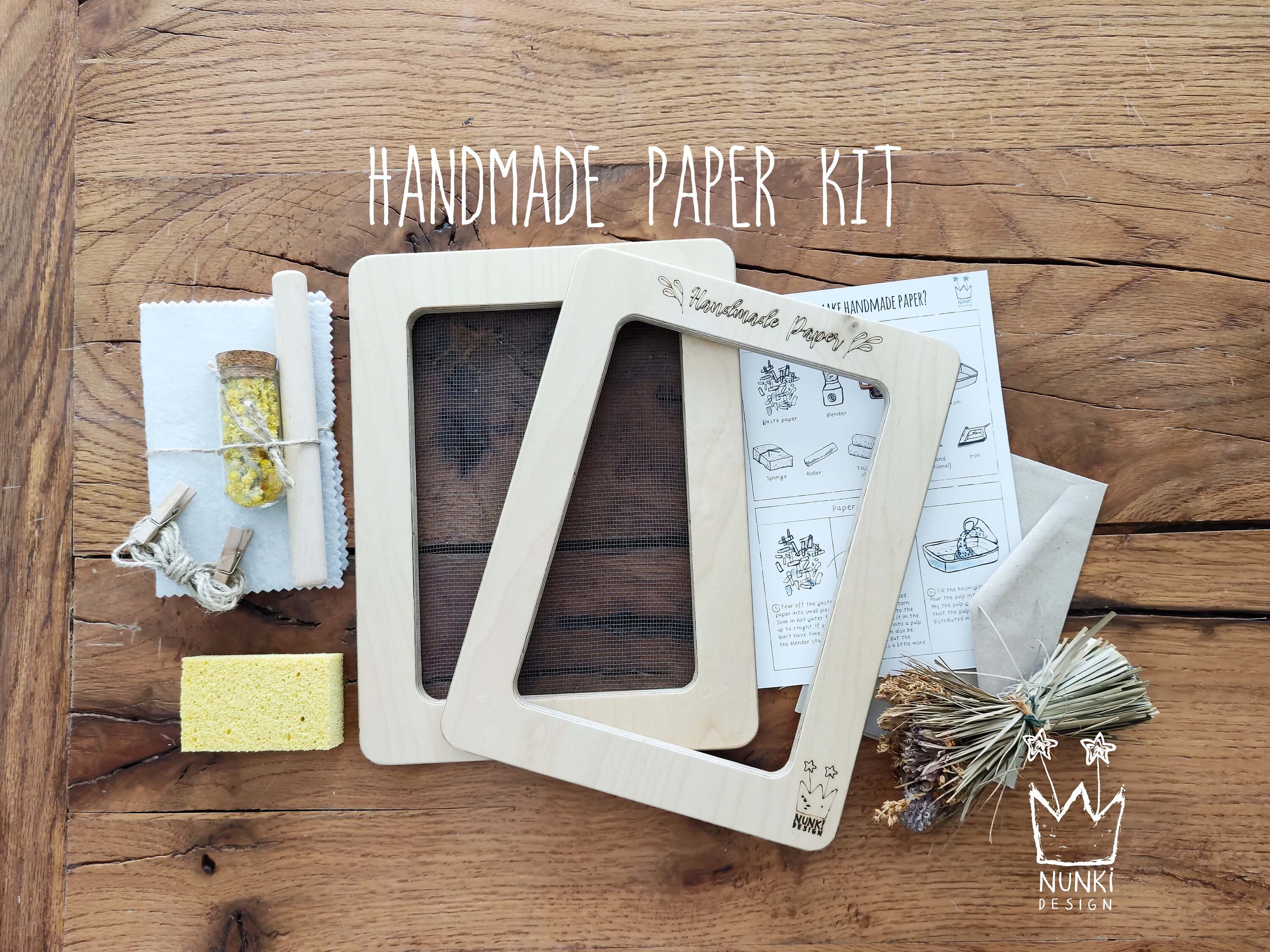 nunki-handmade-paper-diy-kit-hand-made-paper-eco-crafting-etsy