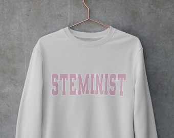 Sudadera steminista, sudadera stem woman, regalo para estudiantes stem, regalo para mujeres en la ciencia, sudadera de mujer en ciencia unisex