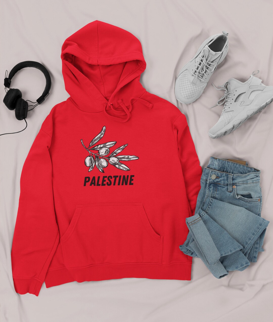 Sudadera Con Capucha 'Palestina Libre' - Algodón, Cómoda, Ideal Para Mensaje De Apoyo