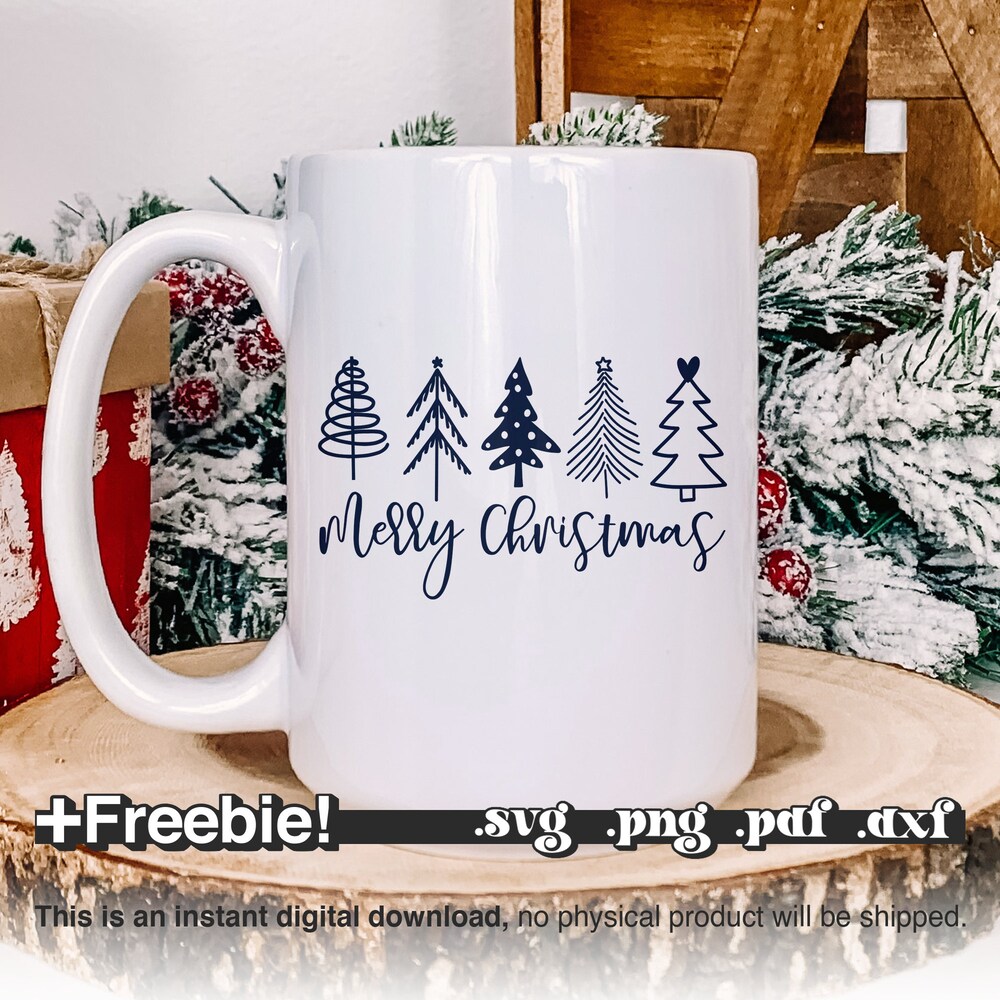 Merry Christmas Tree Svg Png Pdf, Christmas Shirt Svg, Christmas Words Svg, Funny Christmas Svg, Christmas Sublimation, Christmas Svg Files Kittyband