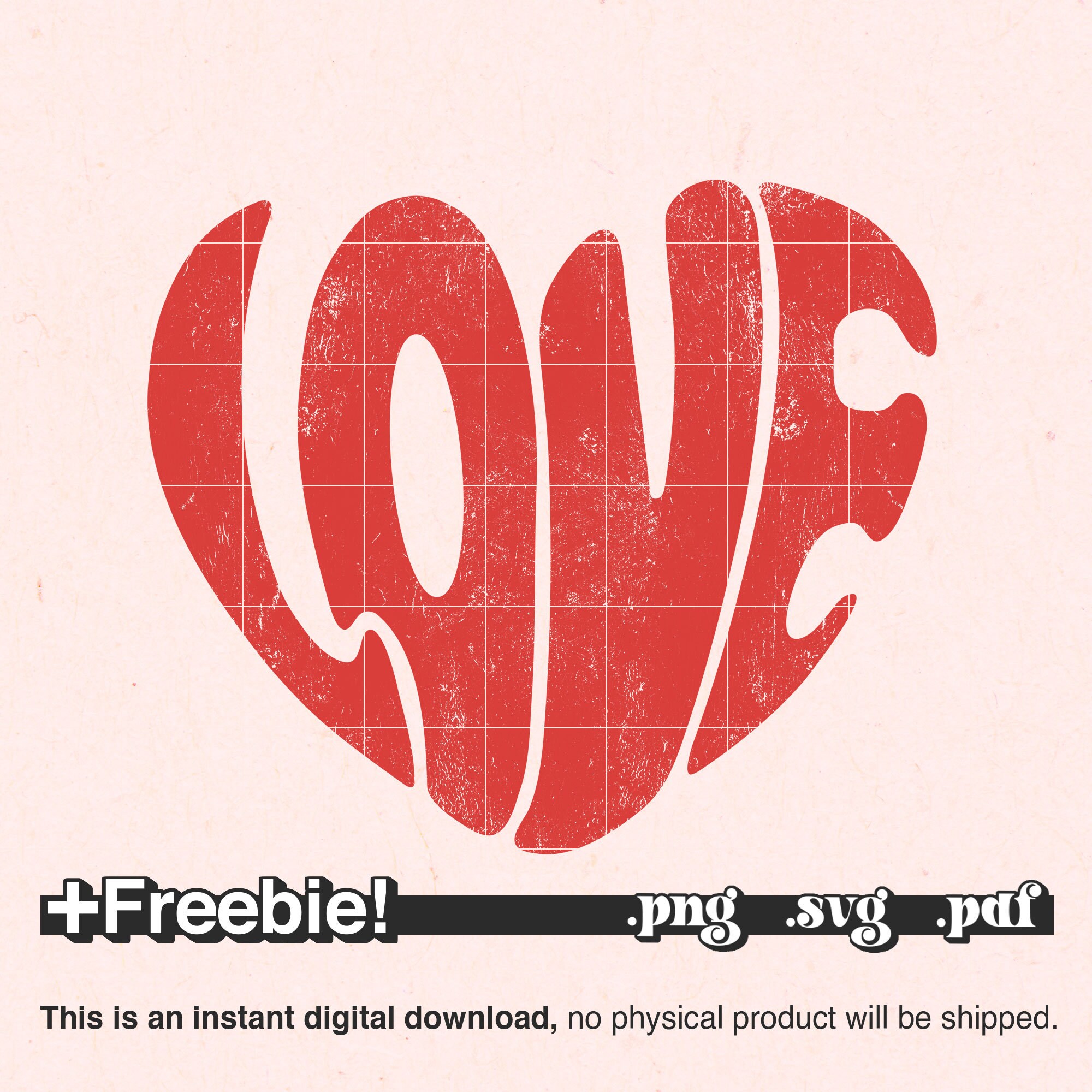Valentine Retro Love Heart SVG PNG Shirt, Distressed Heart Svg, Love ...