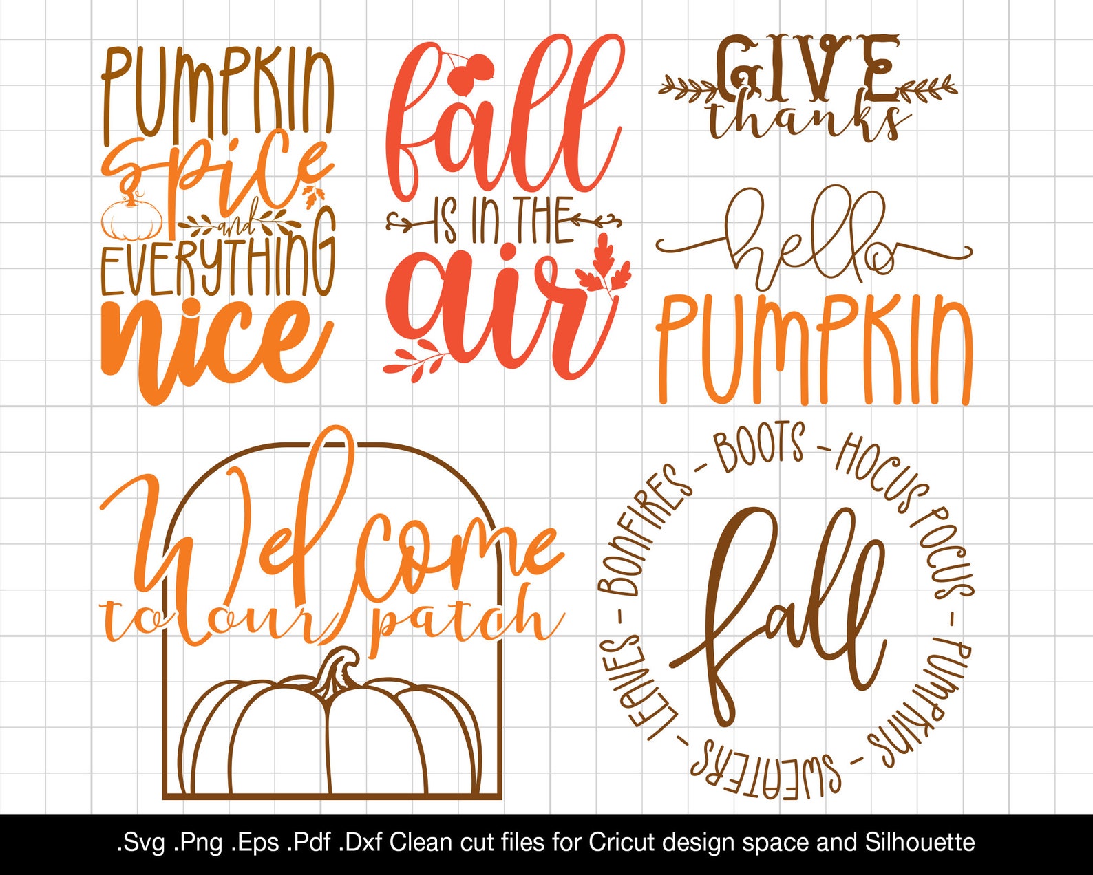 Fall SVG, Fall SVG Bundle, Fall Svg for Shirts, Autumn Svg, Pumpkin ...