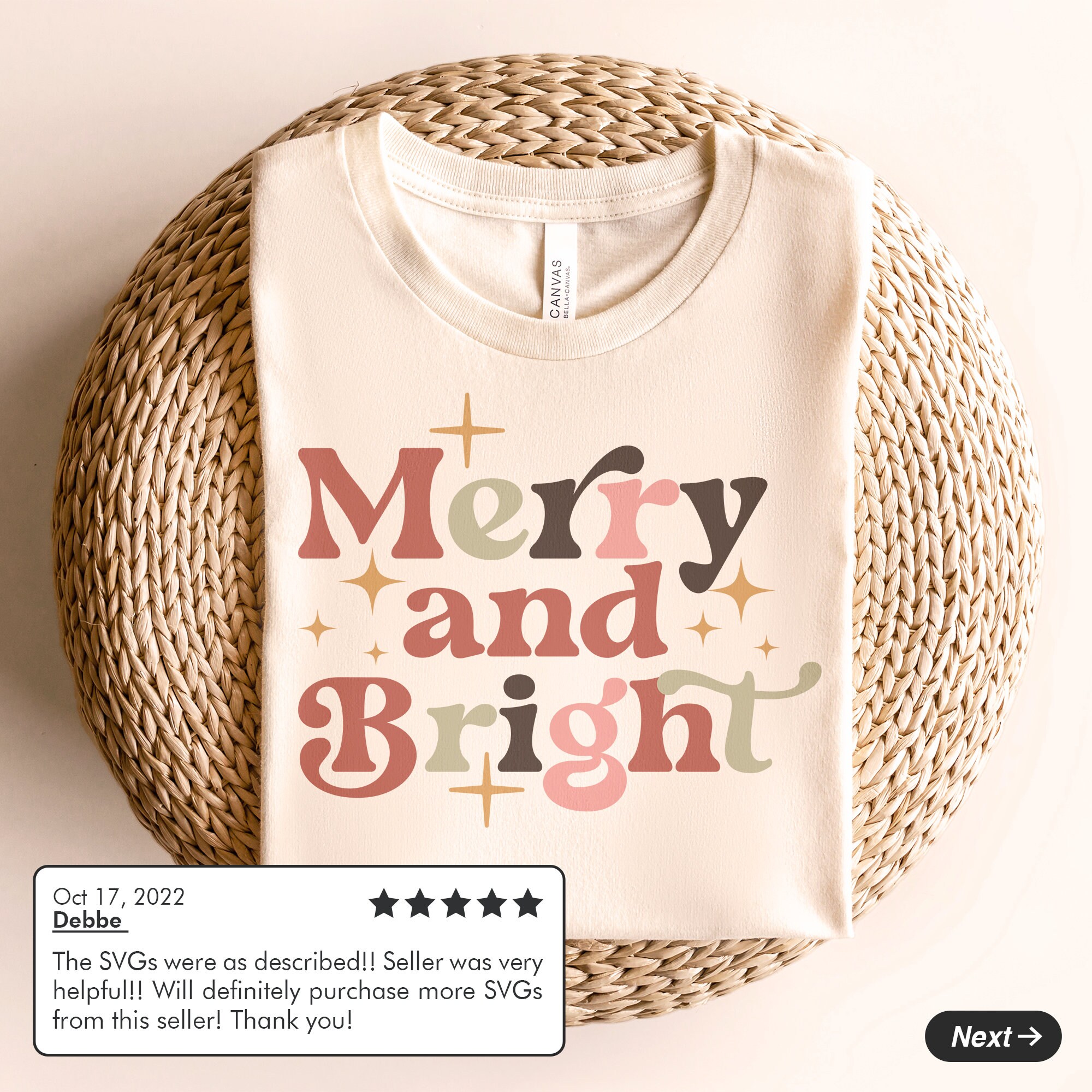 Retro Merry and Bright Svg Png, Retro Christmas Png, Christmas Shirt ...