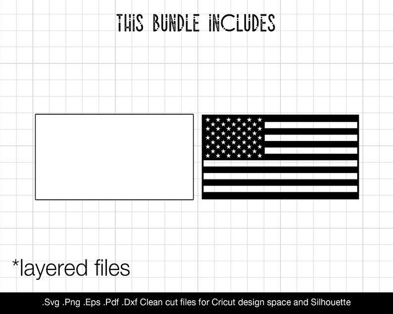 Pode incluir: Este pacote inclui arquivos em camadas para Cricut Design Space e Silhouette. Os arquivos est&atilde;o nos formatos SVG, PNG, EPS, PDF e DXF.