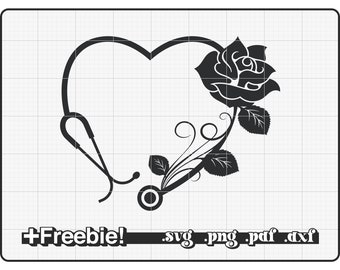 Krankenschwester Herz, Stethoskop SVG, Arzt, Stethoskop Name, Essential Worker, rn svg, Krankenschwester png, Krankenschwester svg,