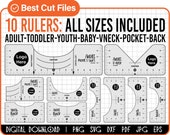 Tshirt Ruler Svg Bundle, Tshirt Alignment Tool Svg, Centering Tool  Template, Vinyl Placement Guide, T Shirt Ruler Adult Kids,file for Cricut 