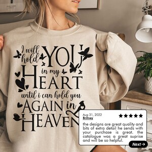 I Will Hold You in My Heart Until I Hold You in Heaven Angel Wing Elephant Keychain 115M