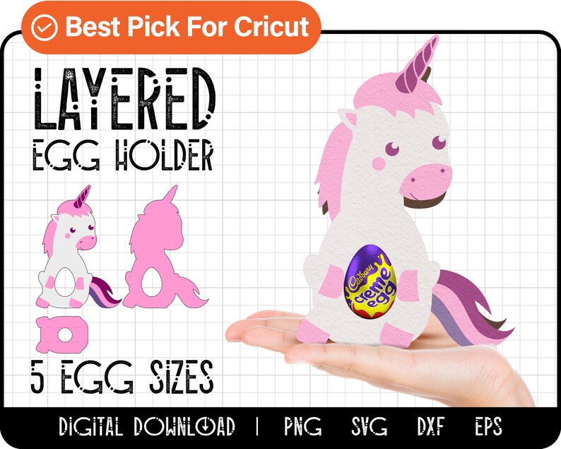 Unicorn Egg Holder Svg Easter Egg Svg Easter Gift for Kids - Etsy