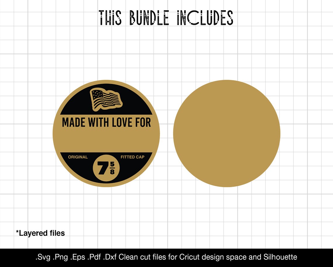 Baseball cap tag svg baseball sticker svg template pdf Etsy