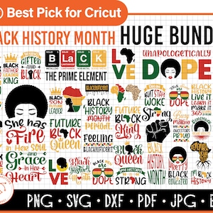 Black History Month SVG Huge Bundle, black woman svg, black history month png design, Black history svg bundle, Afro Woman saying Bundle