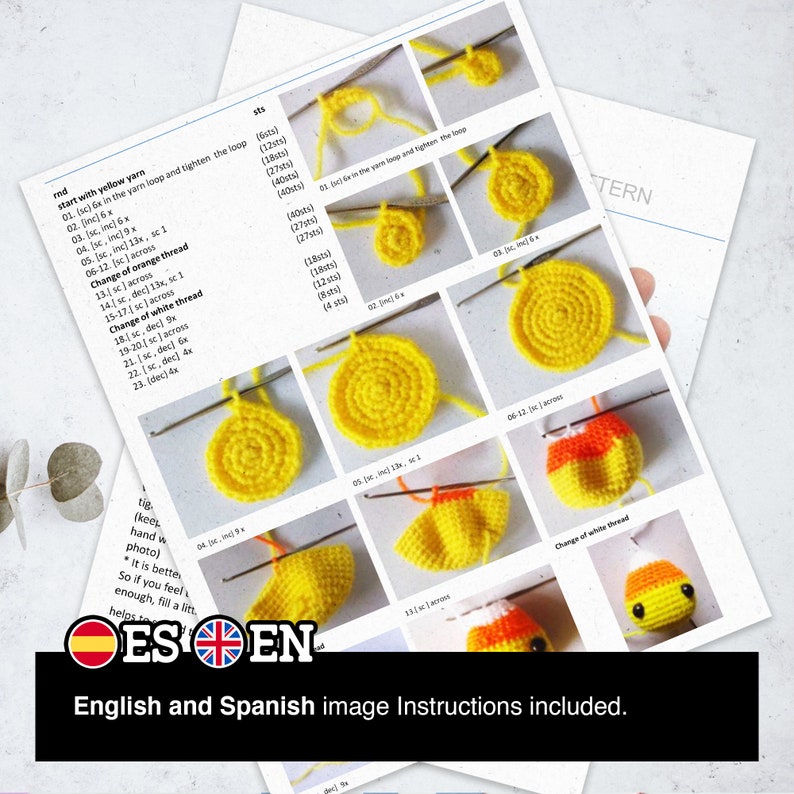 Mini Candy Corn PDF Crochet Pattern Halloween Decoration - Etsy