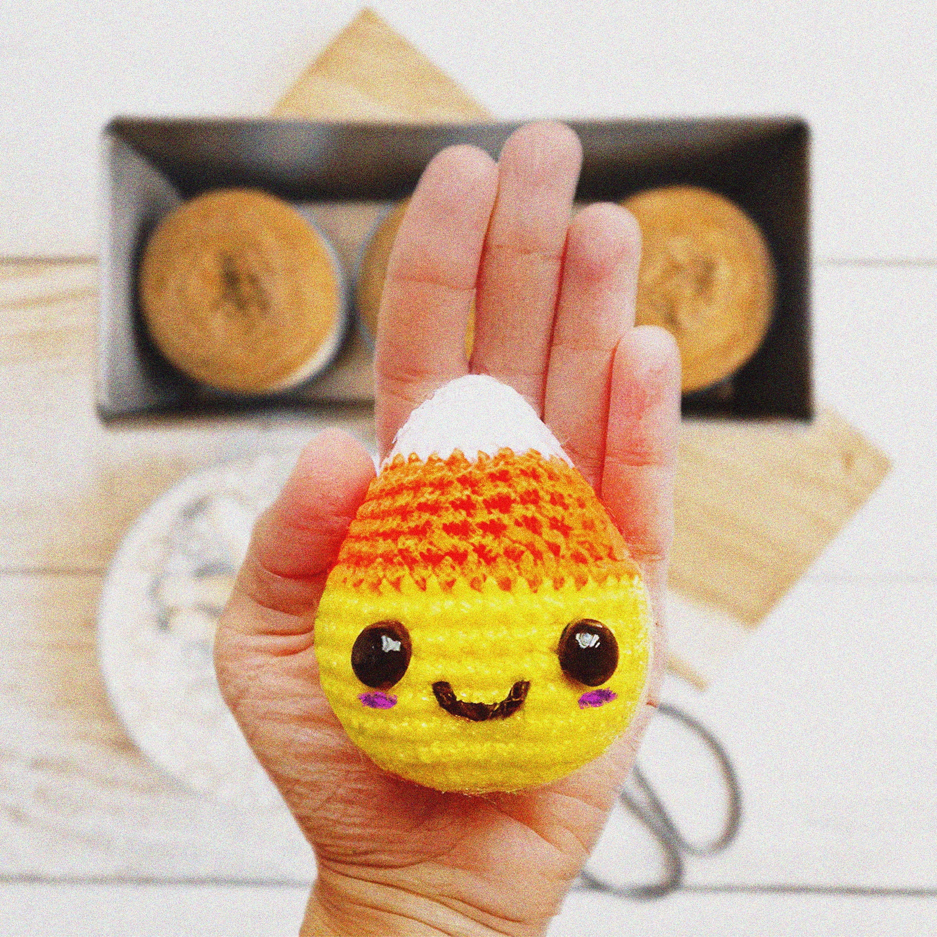 Mini Candy Corn PDF Crochet Pattern, Halloween Decoration Crochet ...