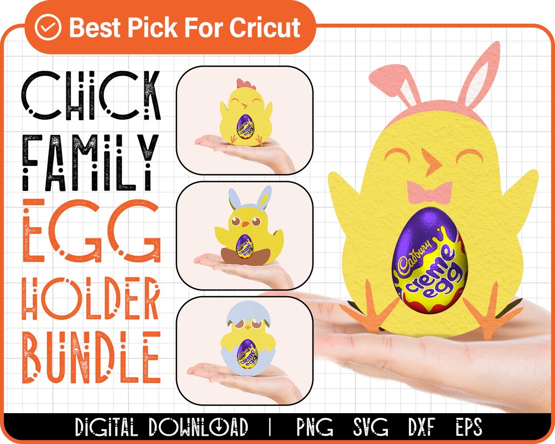 Easter Egg Holder SVG Bundle Chocolate Egg Stand Template - Etsy