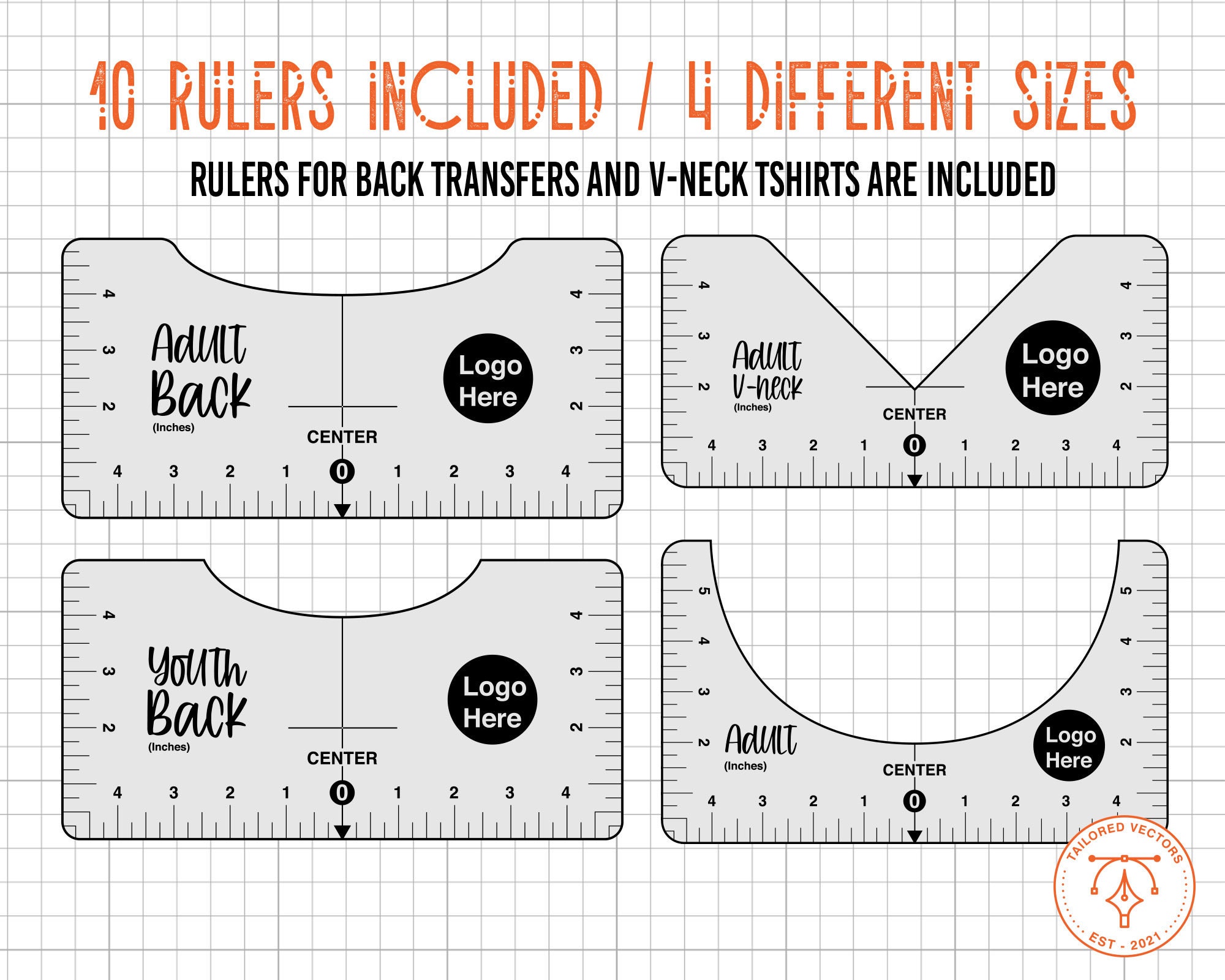 Kids T-shirt Alignment Ruler SVG T-shirt Ruler Guide Printable Template Tee Shirt  Vinyl Ruler, Teesvg
