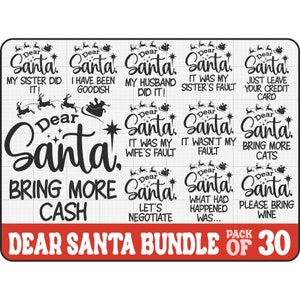 Dear Santa Christmas Svg Bundle, Matching Shirts Svg, Christmas Svg Shirts, Kids Christmas Png, Christmas Svg Shirts, Christmas Shirts Svg