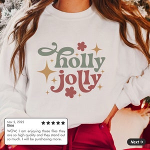Holly Jolly Png Sublimation, Retro Christmas Png, Christmas shirt svg, Christmas words svg, Christmas png design, Christmas Sublimation, retro christmas sweatshirt, retro kids christmas shirt, Free Christmas svg Cut files for cricut