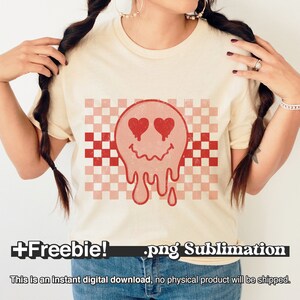 Smiley face png, Retro valentines Png, valentines day shirt Png, Groovy valentines popular Png, Trendy Png, Love Png, Heart Candy Png
