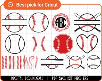 Baseball SVG,Baseball SVG Cut files,Baseball monogram for Silhouette,softball svg files,softball silhouette Cricut,softball Baseball vector,