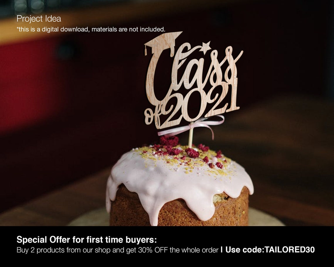 Download Graduation cake topper personalized 2021 Custom Cake ...