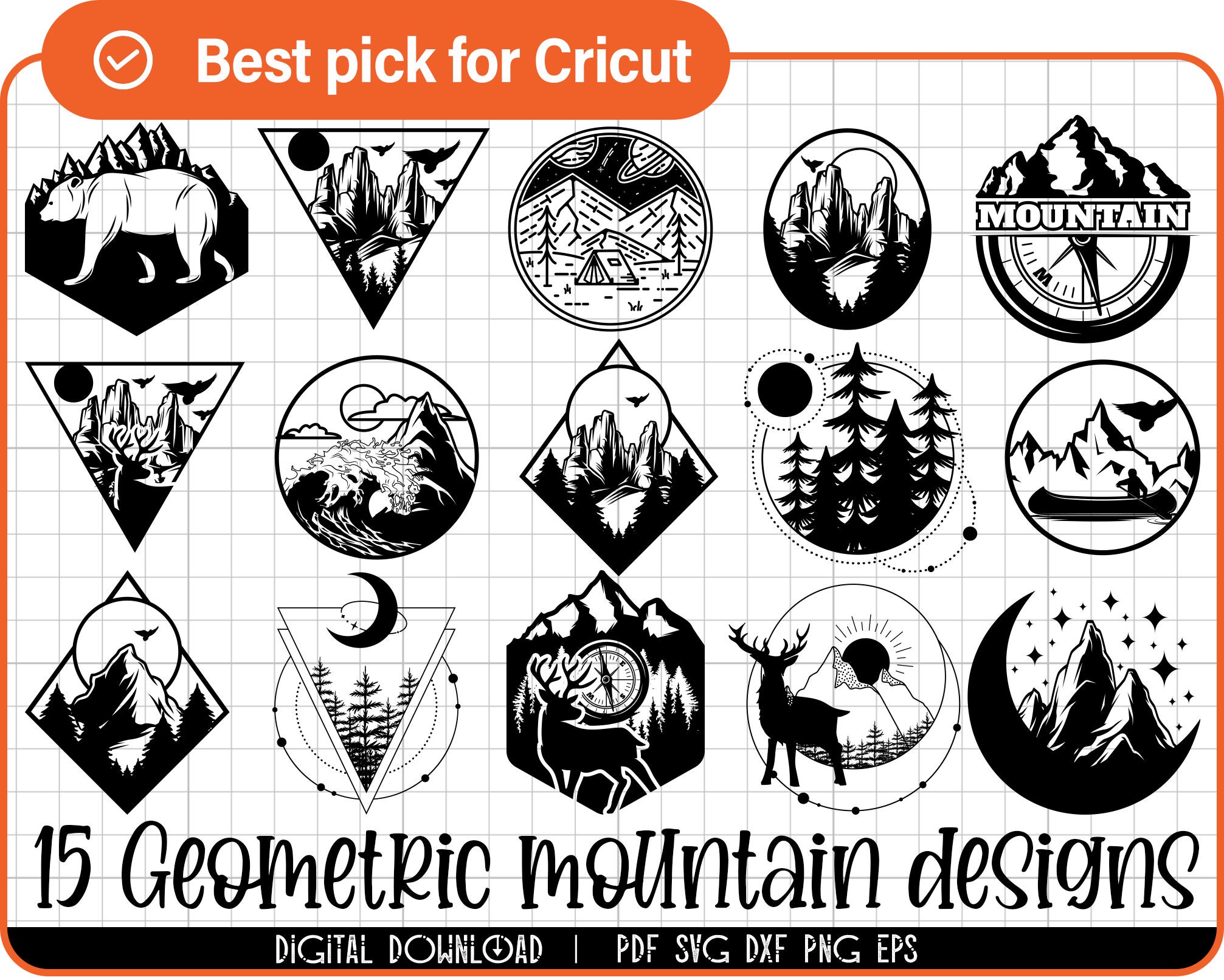 Free Free 279 Geometric Mountain Svg SVG PNG EPS DXF File