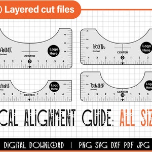 Tshirt Ruler Svg Bundle, Tshirt Alignment Tool printable, Design Placement guide, cricut file, Tshirt ruler Template, Tshirt alignment guide