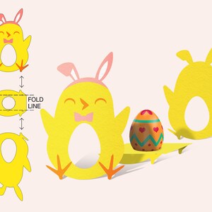 Easter Egg Holder SVG Bundle Chocolate Egg Stand Template - Etsy