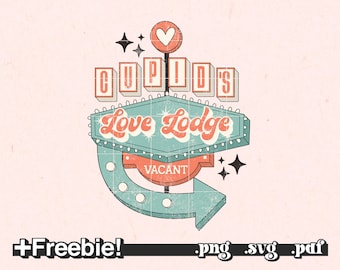 Cupid's Love Lodge Png, Country png, Wild west png, valentine sublimation designs Digital Download, sublimation designs downloads valentines