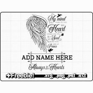 My mind still talks to you Svg, Memorial Svg, In Loving Memory Svg, In Memory Svg, In Loving Memory svg, In Memory Of Svg, Rip Svg, Cricut