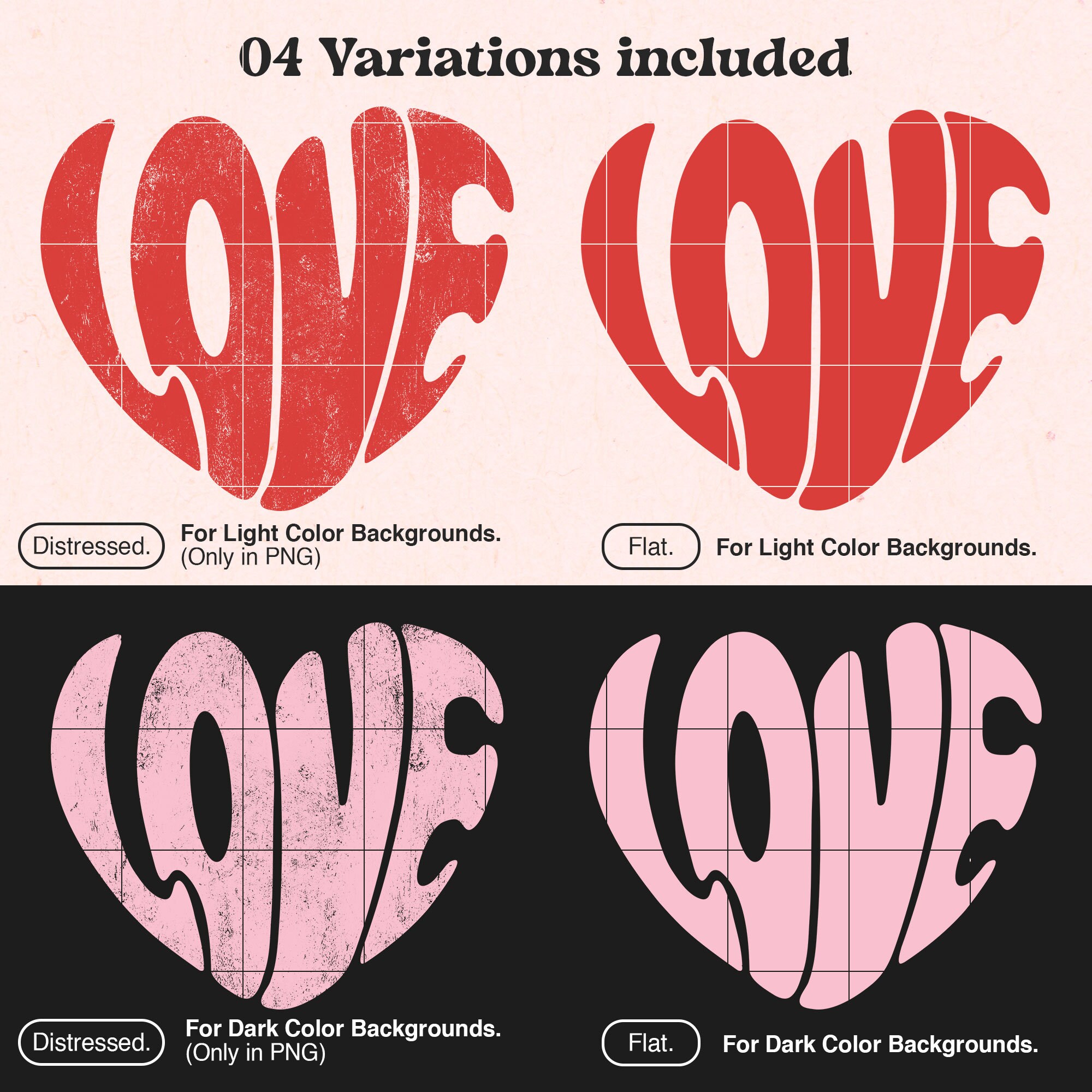 Valentine Retro Love Heart SVG PNG Shirt, Distressed Heart Svg, Love ...