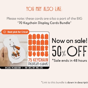 45 Keyring Display Card Svg Bundle, Keyring Display Card Template ...