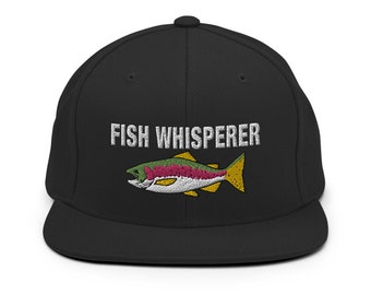 Fish Whisperer - Embroidered Snapback Hat
