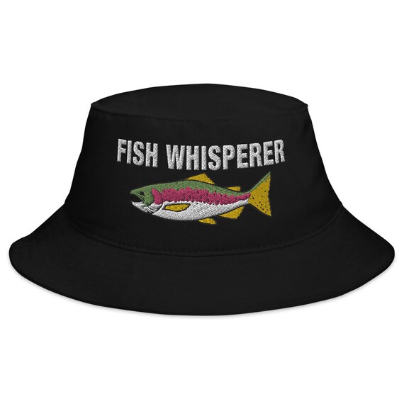 Bucket hat with fish on it clearance