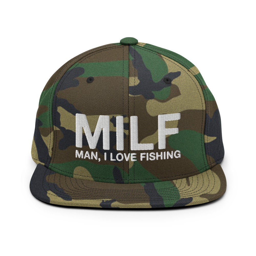 MILF - Man, I Love Fishing - Embroidered Snapback Hat
