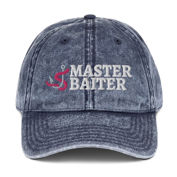 Funny Fishing Hat, Master Baiter Hat (Embroidered)