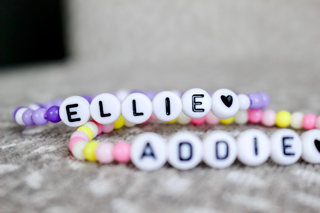 Personalized Kids Bracelet Name Bracelet Initial Bracelet Word Bracelet
