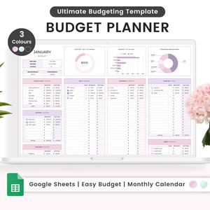 Budget Planner for Google Sheets - Weekly, Monthly, Paycheck, Budget Spreadsheet, Finance Spreadsheet, Budget Tracker, Budget Template