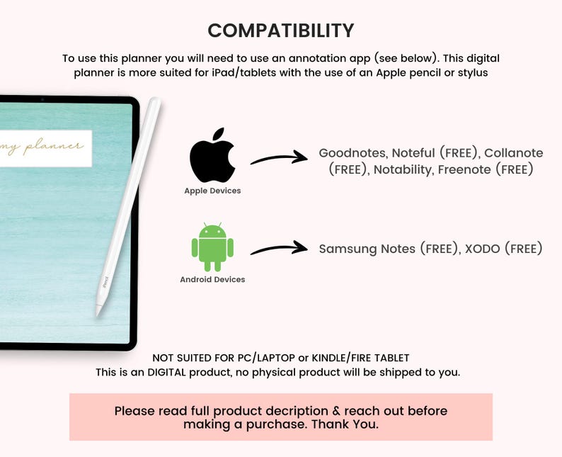 Undated ADHD Digital Planner for Goodnotes: Daily, Weekly, Monthly (Digital Download) image 10