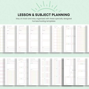 Printable Homeschool Planner 2026-2027: US Letter & A4 (Digital Download) image 6
