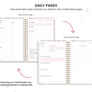 Digital Manifestation Journal, Manifestation Workbook, Undated Planner, Gratitude Journal | Manifest Your Dreams | Law of Attraction