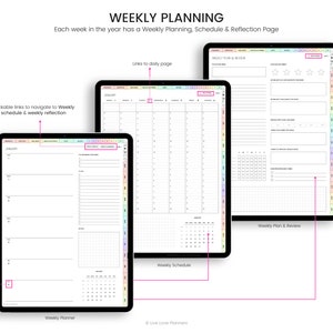 2024 Digital Planner, 2024 Digital Planner for Goodnotes, Portrait Planner, 2024 Planner, Hyperlinked 2024 Digital Planner image 5