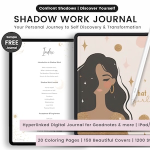 Shadow Work Journal, Journal Prompts, Digital Shadow Work Journal, Book of Shadows, Shadow Work Guide, Therapy Journal, Spiritual Journal