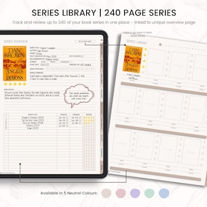 Digital Reading Journal: Book Tracker for Goodnotes, Notability (1200 ...