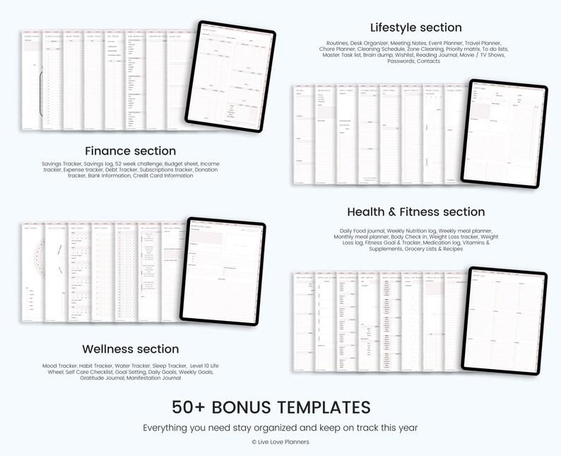 2023 Digital Planner 2023 Portrait Planner 2023 Planner Etsy