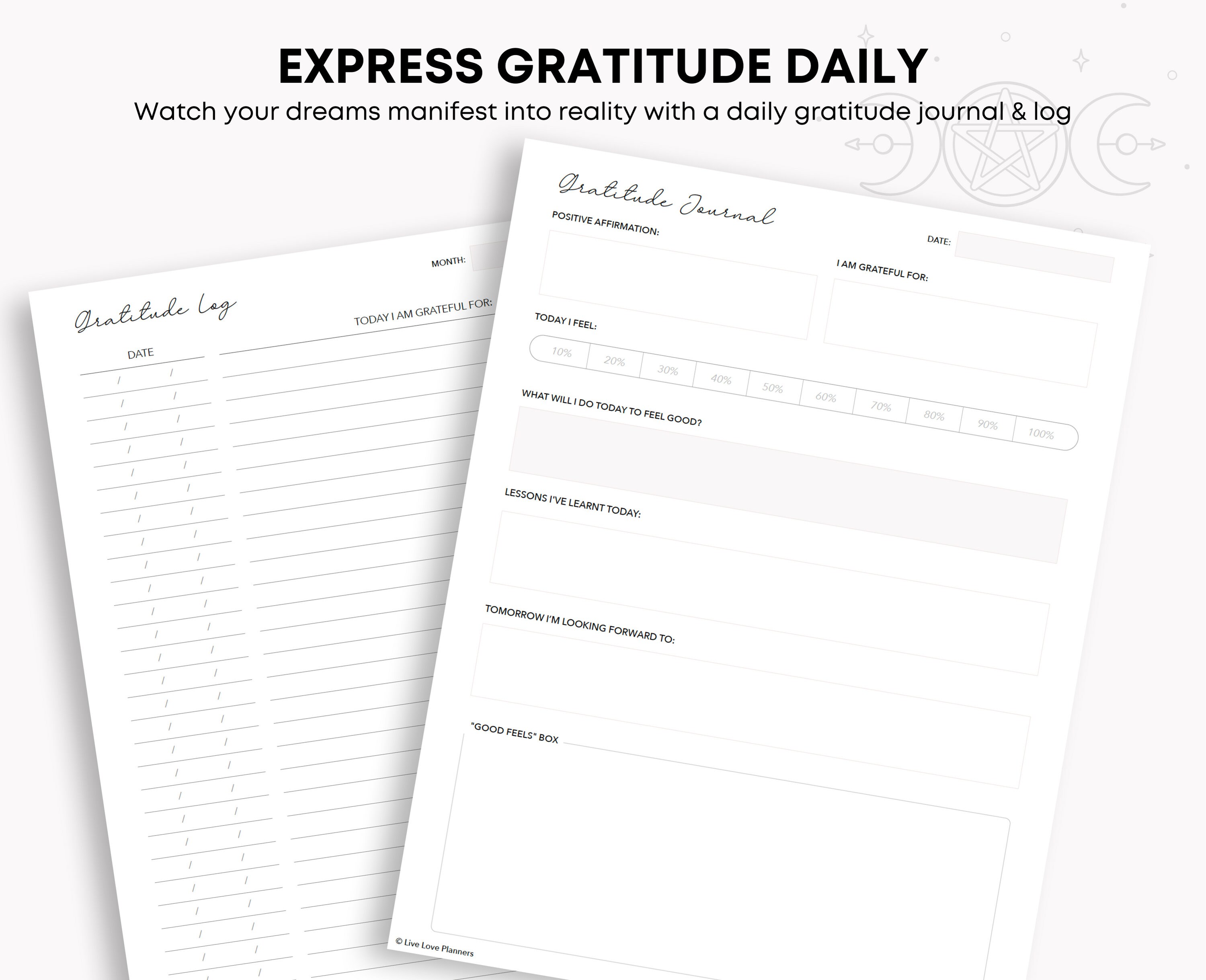 manifestation journal pages