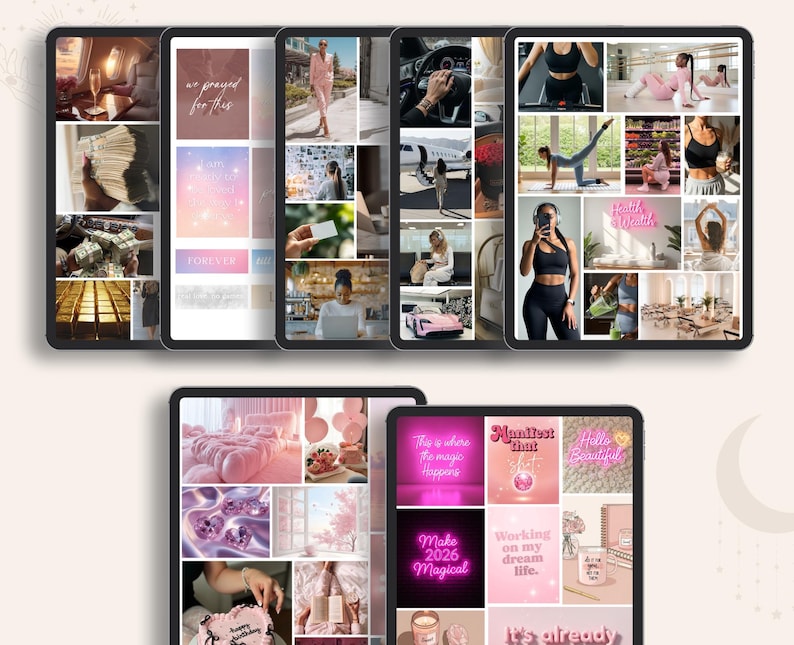 Vision Board Kit, 2026 Vision Board, Goal Planner, Manifestation journal, Goal Setting planner, Vision Board Supplies, Dream board image 3