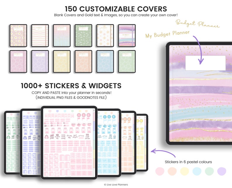 Paycheck Budget, Weekly Budget, Weekly Paycheck Budget, Weekly Budget Template, Budget Planner, Monthly Budget, Budget by Paycheck, Pastels