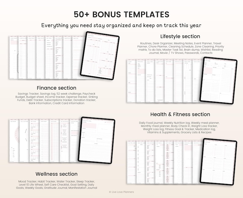 2026 Planner, 2026 Digital Planner, 2026 Planner Digital, 2026 Planner, 2026 Dated Planner, Hyperlinked Planner, Goodnotes 2026 Planner iPad image 9